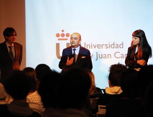 El vicerrector de URJC, José Manuel Vera, durante la presentación en TAI. /OLH El vicerrector de URJC, José Manuel Vera, durante la presentación en TAI. /OLH