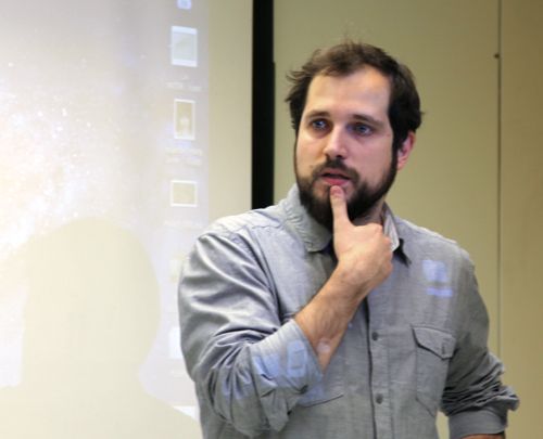 Carlos Vermut durante su clase en TAI./ PABLO PEROZO